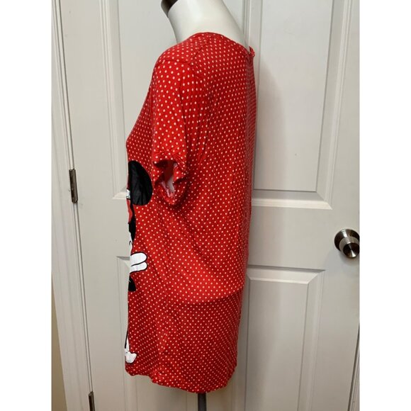 Disney Parks Red White Polka Dot Minnie Peek-A-Boo Shirt, Size Large - Picture 4 of 5